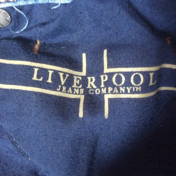 Liverpool Light Wash Boot Cut Classic Boho Mid Rise Cowgirl Denim Jeans Size 6 - Picture 6 of 6